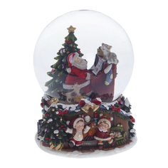 Фигурка в стеклянном шаре с музыкой &quot;Дед Мороз&quot;, 20 см Tianqin Arts AND Crafts