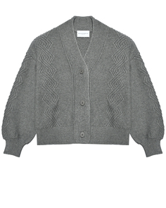 Кардиган фигурной вязки, серый Ermanno Scervino