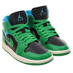 Кеды высокие Air Jordan 1 mid, зеленые Nike