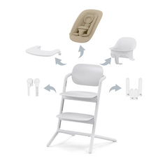 Стульчик LEMO 4-in-1 Set All White Cybex