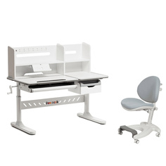 Комплект парта Fiore II Grey + кресло Cielo Grey Fundesk