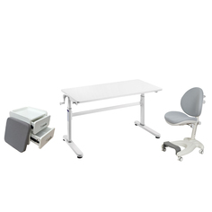 Комплект парта Imparare + кресло Cielo Grey + тумба SS25 Cubby