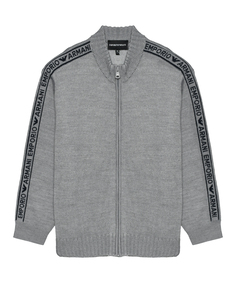 Кардиган на молниии, лампасы-лого Emporio Armani