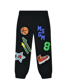 Спортивные брюки с разноцветным принтом Msgm