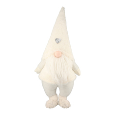 Новогодний сувенир &quot;Гном&quot; 27x18x70 см, кремовый Timstor