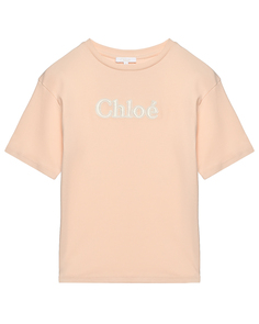 Футболка с лого на груди Chloe