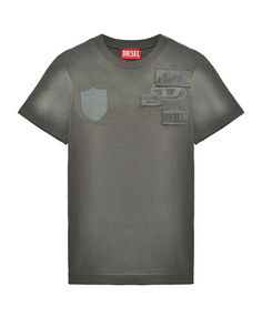 Футболка серая с лого Diesel