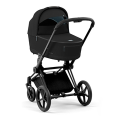 Коляска для новорожденных Cybex PRIAM IV Люлька Stardust Black Plus и шасси Matt Black