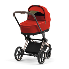 Коляска для новорожденных Cybex Priam IV люлька Autumn Gold и шасси Rosegold