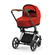 Коляска для новорожденных Cybex Priam IV люлька Autumn Gold и шасси Chrome Brown