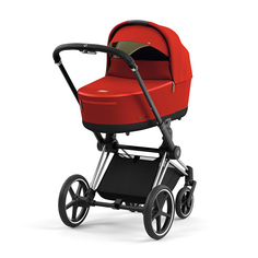 Коляска для новорожденных Cybex Priam IV люлька Autumn Gold и шасси Chrome Black