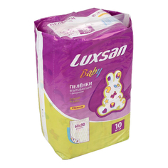Пеленка 60*90 c рисунком (10 штук) Luxsan Baby