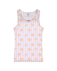 Майка в полоску с принтом &quot;апельсины&quot; Sanetta