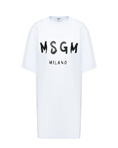 Платье-футболка, белое Msgm