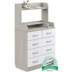 Комоды Комод Атон Сириус-2 Полка 805 пеленальный ЛДСП (5 ящиков) Aton