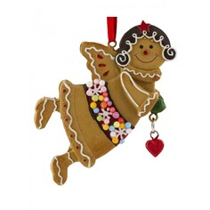 Елочные игрушки ErichKrause Decor Ёлочная игрушка Фея-пряничек 9 см