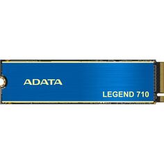 Накопитель SSD M.2 2280 ADATA Legend 710 ALEG-710-256GB 256GB, 2100/1000MB/s, PCIe Gen3 x4, NVME, 3D NAND, 90K/130K IOPS, 65 TBW, MTBF 1.5M, heatsink