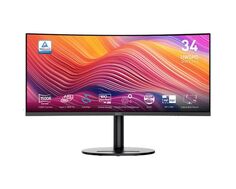 Монитор 34" MSI Modern MD342CQP 9S6-3PC59H-031 3440x1440, 1мс, 300 кд/м2, 3000:1,100M:1, 178°/178°, VA, 21:9, 120Hz, 2*HDMI, DP, 2*USB Type-A, USB Typ