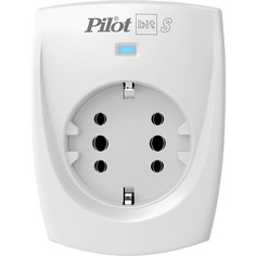 Сетевой фильтр ZIS Pilot Bit S 1 розетка, 16А/3,5кВт, св.серый
