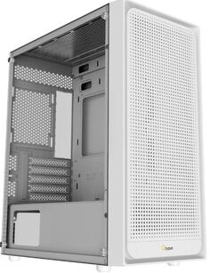 Корпус mATX Ocypus Gamma-C50-WH белый, без БП, боковая панель из закленного стекла, 2*USB 1.1, USB 3.2, audio