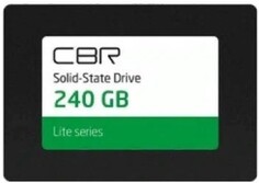 Накопитель SSD 2.5 CBR SSD-240GB-2.5-LT22 Lite, SM2259XT, 240GB, SATA 6Gb/s, 3D TLC NAND, 550/520MB/s, TBW 120