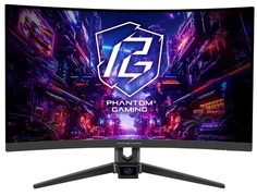 Монитор 27" ASRock Phantom Gaming PG27FRS1A 1920x1080 LED, 16:9, VA, 300cd, 4000:1, 1ms, 178/178, DP, 2*HDMI, 280Hz, Speakers, curved R1500, tilt, VE