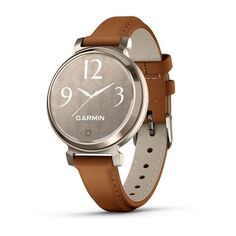 Смарт-часы Garmin Lily 2 Classic 35,4mm Cream Gold, коричневый ремешок Lily 2 Classic 35,4mm Cream Gold, коричневый ремешок