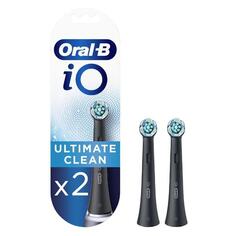 Насадки для зубной щетки Braun Oral-B iO Ultimate Clean Black, 2 шт Oral-B iO Ultimate Clean Black, 2 шт