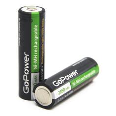 Аккумуляторы GoPower HR6 (AA) NI-MH, 2850mAh, 2 шт (00-00015318) HR6 (AA) NI-MH, 2850mAh, 2 шт (00-00015318)