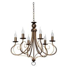 Люстра подвесная Vitaluce 6 ламп, E14, 40Вт, черная/золотистая (V1477/6) 6 ламп, E14, 40Вт, черная/золотистая (V1477/6)