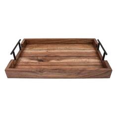 Поднос BORGHOUSE с ручками, из акации, 30х25 см (10213) с ручками, из акации, 30х25 см (10213)