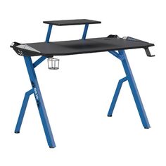 Игровой компьютерный стол Skyland Skilll CTG-001, черный/синий (00-07066863) Skilll CTG-001, черный/синий (00-07066863)