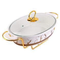 Мармит Loraine 1,2 л, на 1 свечу, с крышкой, на подставке (31395) 1,2 л, на 1 свечу, с крышкой, на подставке (31395)
