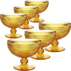 Набор креманок Loraine 300 мл, янтарный, 6 шт (30851) 300 мл, янтарный, 6 шт (30851)