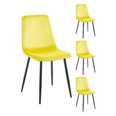 Комплект стульев Gemlux GL-DC1018B-20/4, желтый GL-DC1018B-20/4, желтый