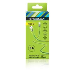 Кабель Ergolux USB Type C, 3А, 1,2 м, зелёный (ELX-CDC02-C05) USB Type C, 3А, 1,2 м, зелёный (ELX-CDC02-C05)