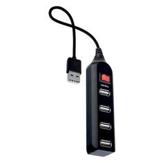 Разветвитель для компьютера Perfeo PF-HYD-6001H USB-HUB 4 Port Black (PF_A4884) PF-HYD-6001H USB-HUB 4 Port Black (PF_A4884)