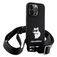Чехол Karl Lagerfeld для iPhone 15 Pro Max Liquid Silicone Strap (KLHCP15XSCBSCNK) для iPhone 15 Pro Max Liquid Silicone Strap (KLHCP15XSCBSCNK)