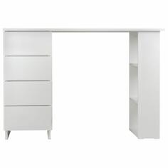 Письменный стол Brabix Scandi CD-016, 1100х500х750 мм, 4 ящика, белый (641891) Scandi CD-016, 1100х500х750 мм, 4 ящика, белый (641891)