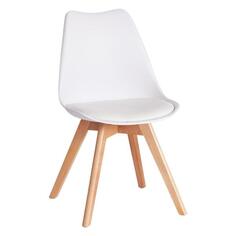 Стул Tetchair Tulip, дерево/пластик/экокожа, 47,5x55x80 см, белый (20220) Tulip, дерево/пластик/экокожа, 47,5x55x80 см, белый (20220)