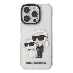 Чехол Karl Lagerfeld для iPhone 16 Pro, PC/TPU NFT Karl & Choupette Hard Glitter Transparent (KLHCP16LHNKCTGT) для iPhone 16 Pro, PC/TPU NFT Karl & Choupette Hard Glitter Transparent (KLHCP16LHNKCTGT)