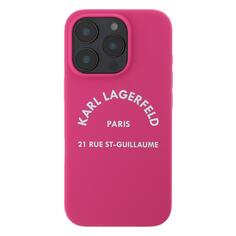 Чехол Karl Lagerfeld Liquid Silicone RSG logo для iPhone 16 Pro Max Fuchsia (KLHCP16XSLSGRF) Liquid Silicone RSG logo для iPhone 16 Pro Max Fuchsia (KLHCP16XSLSGRF)