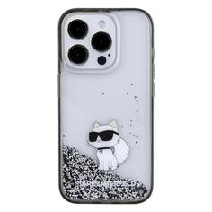 Чехол Karl Lagerfeld для iPhone 16 Pro Max Liquid Glitter NFT Choupette Transparent/Black (KLHCP16XLKCNSK) для iPhone 16 Pro Max Liquid Glitter NFT Choupette Transparent/Black (KLHCP16XLKCNSK)