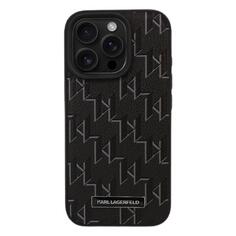 Чехол Karl Lagerfeld Monogram & Metal Camera Hard MagSafe для iPhone 16 Pro, PU, черный (KLHMP16LPKHPORPK) Monogram & Metal Camera Hard MagSafe для iPhone 16 Pro, PU, черный (KLHMP16LPKHPORPK)