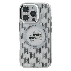 Чехол Karl Lagerfeld для iPhone 16 Pro, PC/TPU MagSafe Monogram NFT Karl & Choupette, прозрачный (KLHMP16LHMCKMHT) для iPhone 16 Pro, PC/TPU MagSafe Monogram NFT Karl & Choupette, прозрачный (KLHMP16LHMCKMHT)