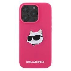 Чехол Karl Lagerfeld для iPhone 16 Pro Liquid Silicone MagSafe NFT Choupette Head, фуксия (KLHMP16LSCHPPLF) для iPhone 16 Pro Liquid Silicone MagSafe NFT Choupette Head, фуксия (KLHMP16LSCHPPLF)