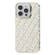 Чехол Karl Lagerfeld Repeat Logo Hard для iPhone 16 Pro Max, PC/TPU Transparent/Gold (KLHCP16XHKFOEMD) Repeat Logo Hard для iPhone 16 Pro Max, PC/TPU Transparent/Gold (KLHCP16XHKFOEMD)