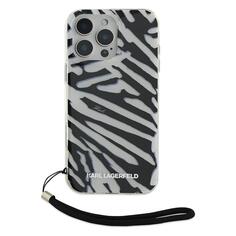 Чехол Karl Lagerfeld Zebra Hard + Nylon Hand Cord для iPhone 16 Pro, PC/TPU Black (KLHCP16LHZBPKCCK) Zebra Hard + Nylon Hand Cord для iPhone 16 Pro, PC/TPU Black (KLHCP16LHZBPKCCK)
