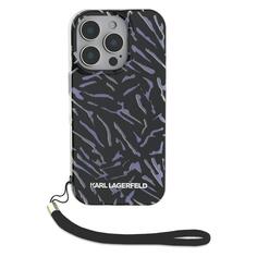 Чехол Karl Lagerfeld Zebra Hard + Nylon Hand Cord для iPhone 16 Pro, PC/TPU Purple (KLHCP16LHZBPKCCU) Zebra Hard + Nylon Hand Cord для iPhone 16 Pro, PC/TPU Purple (KLHCP16LHZBPKCCU)