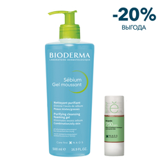 Косметика Набор Bioderma + Etat Pur для проблемной, чувствительной кожи. Очищение и уход.